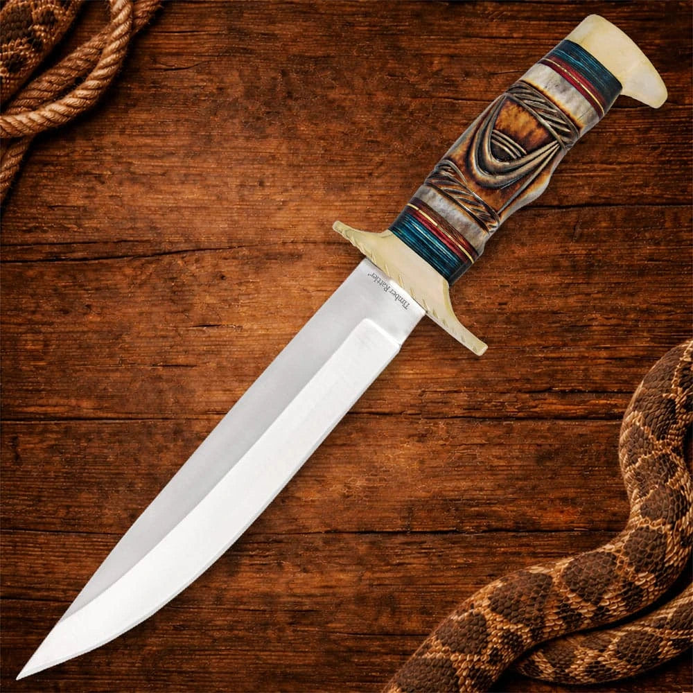 Timber Rattler Whispering Winds Bowie Knife