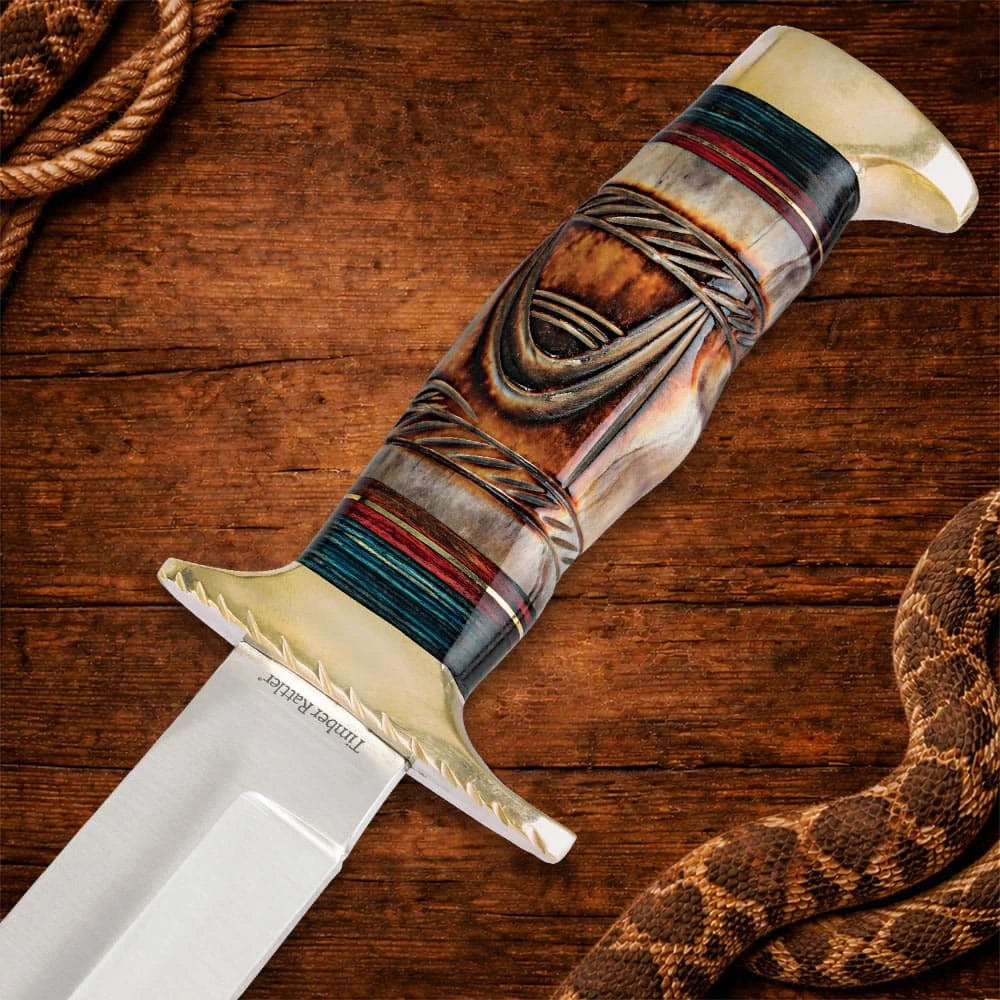Timber Rattler Whispering Winds Bowie Knife