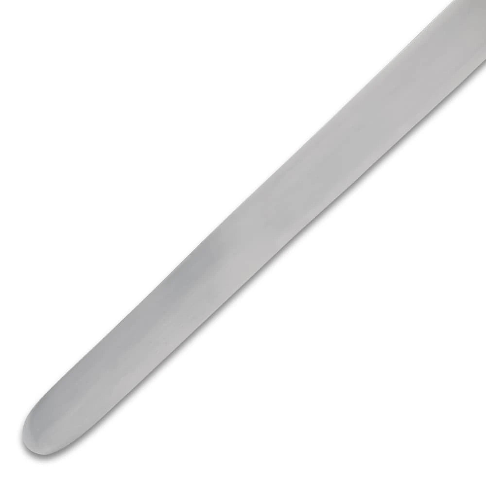 Viking training sword with 29.25-inch blunted carbon blade and wooden handle for reenactment