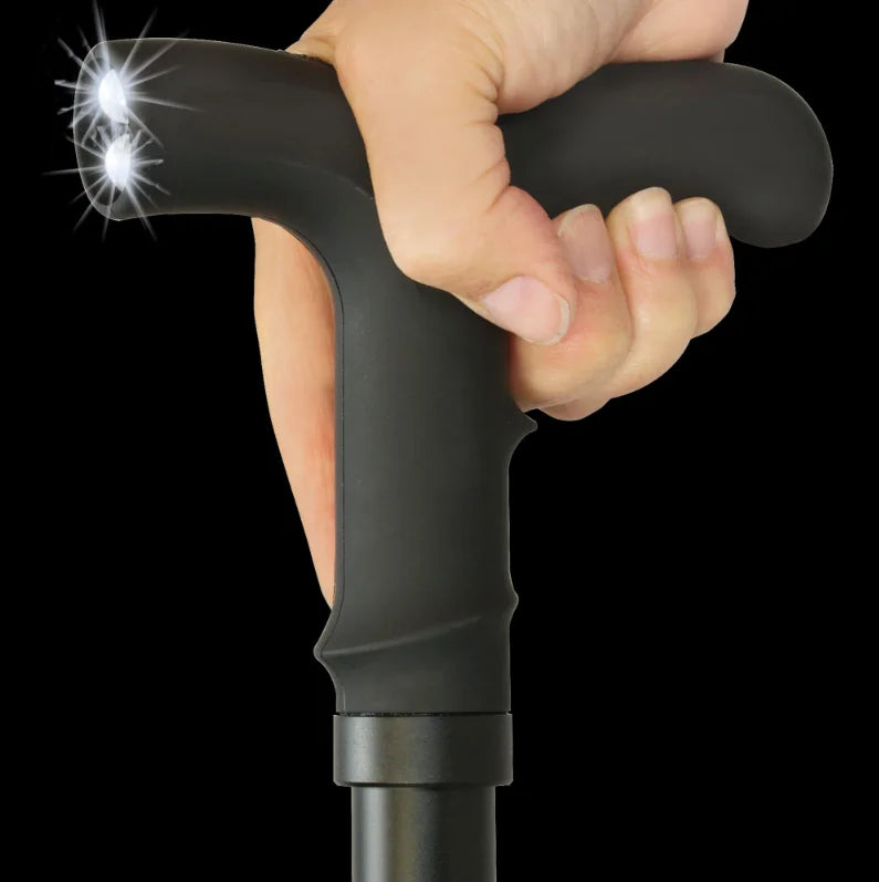 Premium Zap Covert Cane One Million Volt Stun Gun LED Flashlight with LED Flashlight.