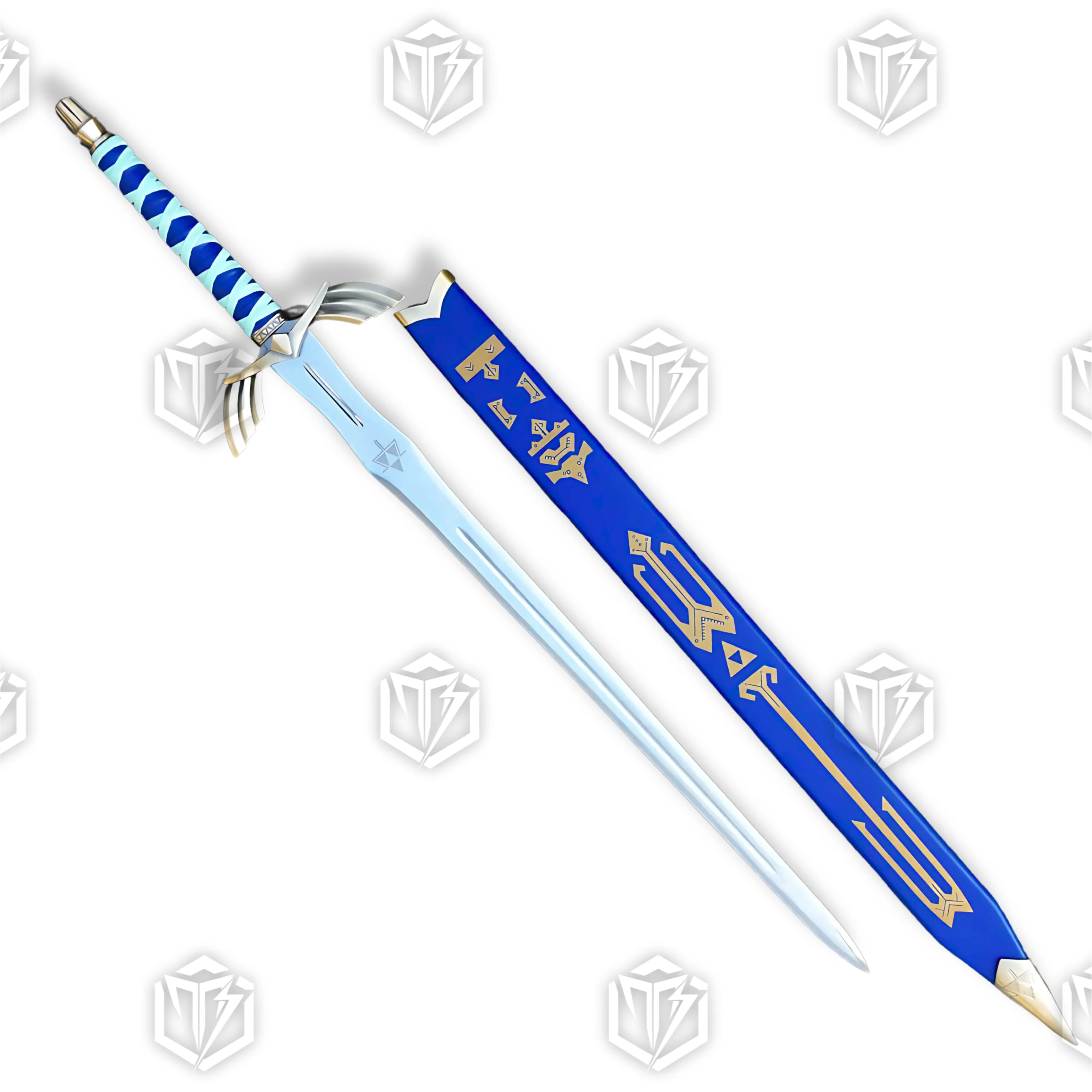 Premium Zelda Link Skyward Sword Goddess Replica with Triforce engravings.